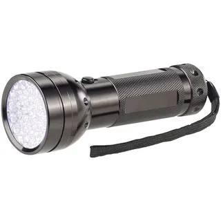 Lunartec UV Handlampe: 2in1-UV-Taschenlampe und Geldscheinprüfer, 51 LEDs und Batteriebetrieb (Licht Lampe, Lampe Geldscheinprüfer, LED)