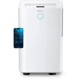 Pro Breeze OmniDry Luftentfeuchter mit App & WLAN, 20L in 24h Entfeuchtungsleistung - Luftentfeuchter elektrisch mit Wäschemodus, Feuchtigkeitssensor, Timer - Gegen Schimmel - Entfeuchter Dehumidifier