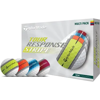 Taylormade Golf Tour Response Streifenball, Multipack, Dutzend