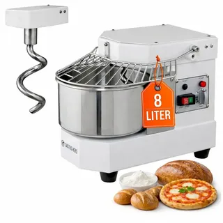 GastroHero Teigknetmaschine ECO 8 230 Volt - fester Kopf,