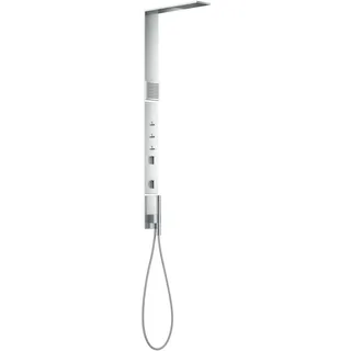 Hansgrohe AXOR ShowerComposition Duschpaneel mit Thermostat, Kopfbrause 110/220 Schulterbrause, Chrom