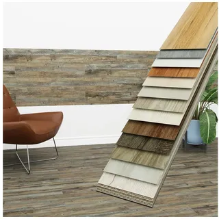 HEXIM - Vinyldielen 0,97m2 Selbstklebend Pvc Wandverkleidung Bodenbelag Holzoptik 91x15cm Paneele: 7 Dielen / 0.97 M2, 3401-13 Charcoal Ash