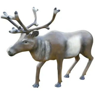 DEKO VERTRIEB BAYERN Tierfigur XXL Elch Rentier 200 cm lebensgross Garten Deko Figur Hirsch