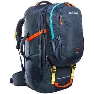 Tatonka Great Escape 50+10 - Reiserucksack mit großer Kofferöffnung, abnehmbarem Daypack (10l) und abdeckbarem Tragesystem - 60 Liter - 64 x 30 x 18 cm - navy