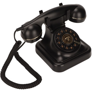 Retro-Festnetztelefon, Vintage-Telefon mit Schnurgebundener Wählscheibe, Klassische Alte Modetelefone, Kabelgebundenes Tischtelefon für Büro, Zuhause, Geschenke für Freunde und