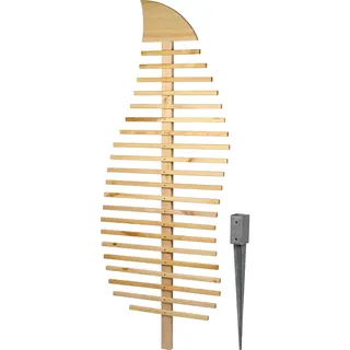 Dobar Fraxinus-Blatt Rankhilfe 76 x 186 cm Hellbraun