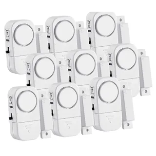 VisorTech 9er-Set Mini-Tür- und Fensteralarme 95 dB 2 Jahre Batterielaufzeit