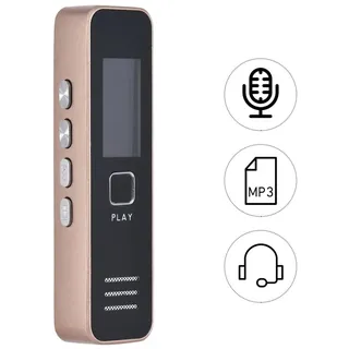 Digitaler Diktiergerät, Audio-Diktiergerät, MP3-Player, USB-Flash-Disk für Besprechungen gold