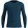 Merino Crew Neck Herren Langarm Unterhemd Blau XL