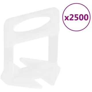vidaXL Fliesen-Nivellierclips 2500 Stk. 3 mm