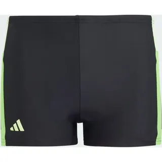 Adidas Colourblock 3-Streifen Boxer-Badehose Black / Green Spark / Lucid Lime 158