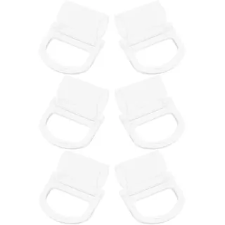 ULDIGI Ersatzteile für Fensterrollos 6 Stück Zuggriff Transparent Griff aus Abs mit Clips für Rollos Fenster Plissee Schiene Einfache Montage und Bequeme Bedienung