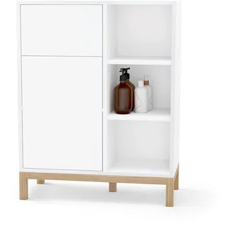 Tchibo - Bad-Sideboard - 70,5x35,5x90,5cm - braun - Holz / Eichenholz