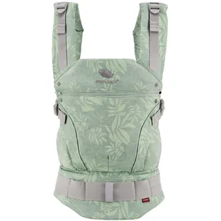 manduca First Babytrage - Verstellbarer und vielseitiger Tragesitz für Babys und Kleinkinder (3,5-20 kg) - Babytrage mit Front-, Hüft- und Rückentragefunktion ,Botanic Green