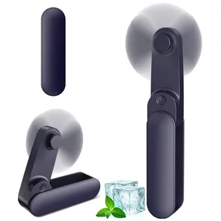 ajgvq Handventilator Mini 3 Stufen 9 Stunden USB Ventilator mit Akku, für Reisen, Büro, Outdoor-Kühlung