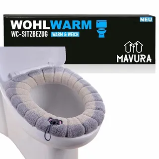 WOHLWARM WC-Sitzbezug Toilettensitzbezug Toilettenauflage Wärmer weich waschbar