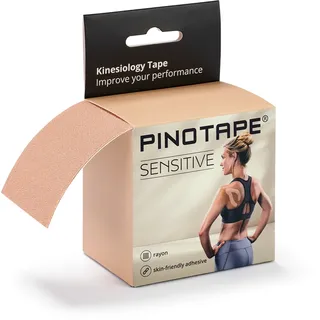 PINOTAPE Sport Sensitive Kinesiologie Tape 3 St. Beige 5 cm x 5 m