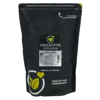 Hanse&Pepper Pfeffer Premium Qualität, ganze Körner, bunt, im wiederverschließbaren Beutel, 1 kg