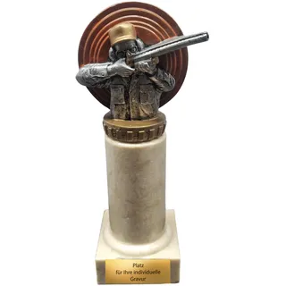 eberin · Schießsport-Pokal „Meisterschütze“ – Eine zielsichere Auszeichnung für Ihre besten Schützen · Schützenverein Ehrung · Zielscheibe Pokal personalisierbar · 21cm (OHNE Gravur)