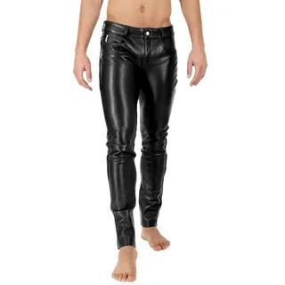 Lederhose Herren Lamm Lederhose Premium Lederjeans Leder Röhre Bockle® 2021 STRETCH Tube Lamb 34