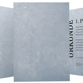 „Structure Blau“ Urkundenpapier DIN A4 190g 50 Blatt – beidseitig bedruckt – inkl. Textvorlagen zum Download