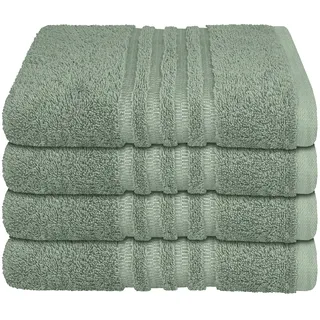 Handtuchset 50 x 100 cm grün 4 St.