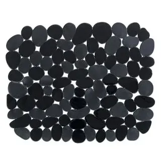 Wenko Spülbeckeneinlage Stone, Kunststoff, eckig, schwarz, 26 x 31 cm