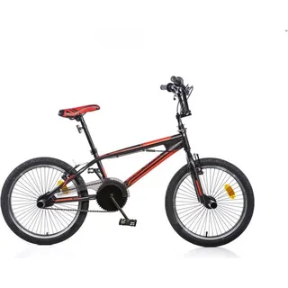 Dino Bikes BMX 20", BMX-Rad, Erwachsene, Unisex, Anfällig, Metall, Schwarz - Schwarz