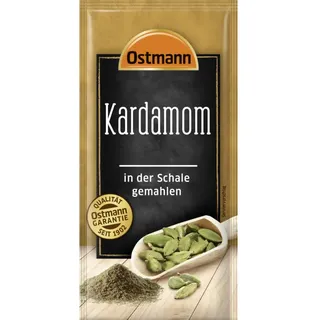 Ostmann Kardamom in der Schale gemahlen Gewürz, 7,5 g