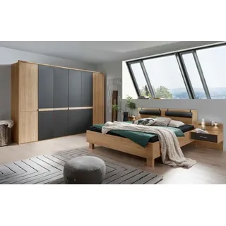 Wiemann Schlafzimmer-Set Pasadena 4-tlg. Holzoptik Eiche Bianco 300 cm