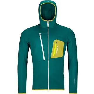 ORTOVOX FLEECE GRID HOODY M, pacific green, XL