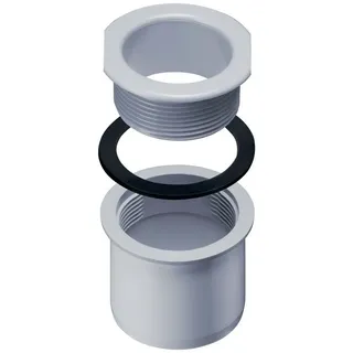 Inefa Ablaufstutzen zum Schrauben für Kastenrinne PVC NW 115/DN 100 Grau