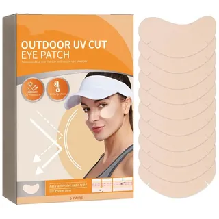 Outdoor UV Cut Eye Patch, Sonnenschutz-Augenklappe, Golf-Patches für Sonnenschutz, Feuchtigkeitsspendend Beruhigendes Sonnenschutzpflaster, für Outdoor-Aktivitäten (15 Paare)