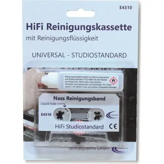 Hochwertige HiFi Audio Reinigungskassette MC + Reinigungsfluid für Kassettenrekorder