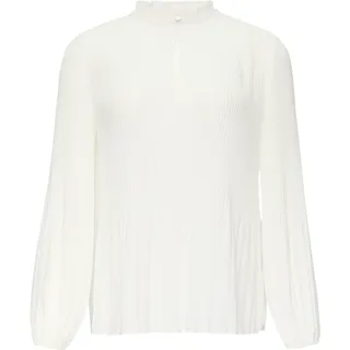 s.Oliver Plissierte Bluse aus Crêpe Beige 46