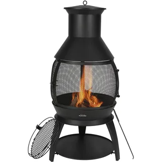 Vevor Terrassenofen Ø 50 cm Schwarz