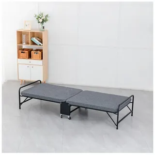 HTI-Living Gästebett Gästebett 70 x 190 klappbares Einzelbett (Stück, 1-St., 1 Gästebett) Klappbett Feldbett Karpfenliege grau