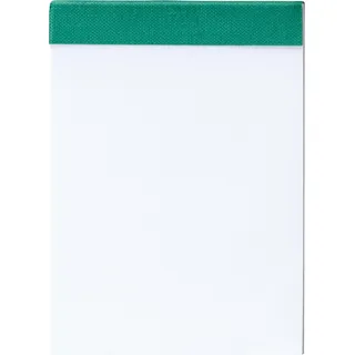 Brunnen Notizblock A7 50 Blatt perforiert Grün/blanko