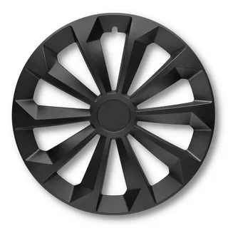 Albrecht 16 Zoll Radkappen schwarz matt für Stahlfelgen - Fame Radzierblenden aus hochwertigem Kunststoff - Langlebige Radblenden in originaler Albrecht Verpackung - Made in EU