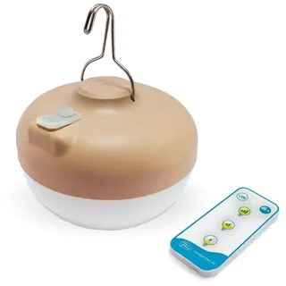 Idroweb Cherry Tragbare wiederaufladbare LED Glühbirne mit Fernbedienung. Beige