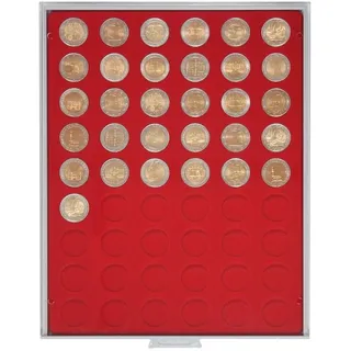Münzbox Standard mit 54 runden Vertiefungen für Münzen mit Ø25,75 mm, z.B. fü...