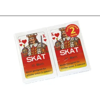 Global Partner Skat 2er Spielkarten-Set 2x32 Blatt No.1177