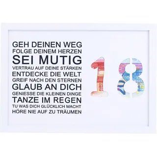 18. Geburtstag Mädchen Junge, Geburtstagskarte 18. Geburtstag, Geschenk zum 18 Geburtstag 18 Jahre,18. Geburtstag Karte Witzige & Lustige Geschenkideen zum 18 Größe Din A4 (18. Geburtstag- weiß)