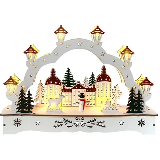 Hti-Living Lichterbogen Winterschloss 1-tlg in modernem Weiß