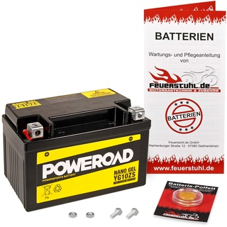 Gel-Batterie für Honda CBR 600 RR, 2007-2016 (PC40) wartungsfrei, einbaufertig, startklar, inkl. 7,50€ Pfand