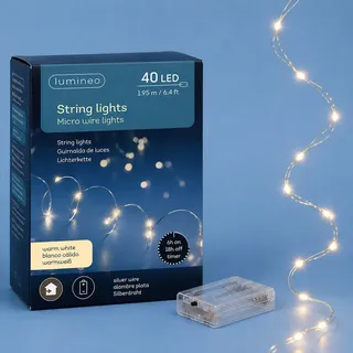 Lumineo LED Lichterkette 2 m warmweiß