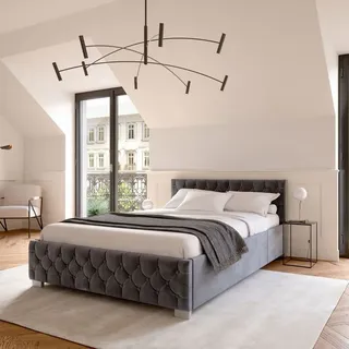 Juskys Nizza 140 x 200 cm dunkelgrau
