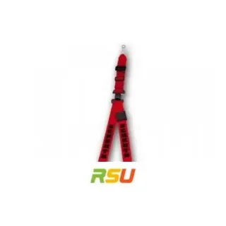 Schroth Gurt - Rallye 3 asm rot mit schwarzem Flock rechts