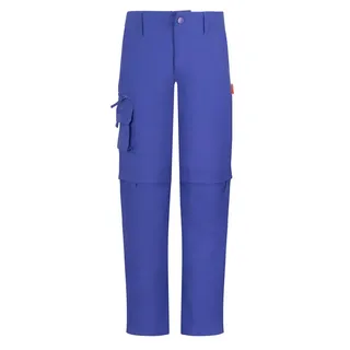 TROLLKIDS Zipp-Off-Trekkinghose Slim Fit Oppland in glow blue | Gr.: 92