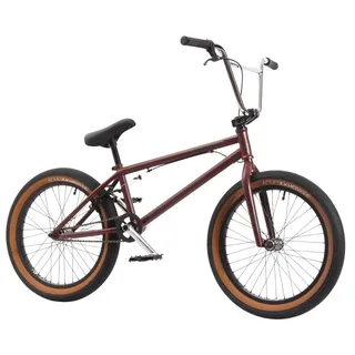 KHE KHEbikes KHE CENTRIX FC BMX 20 Zoll – Freecoaster – CrMo Kurbel – 10,9 kg – Affix Rotor – Two-Tone Reifen – Rot-Braun – Freestyle Bike für Street, Park, Pumptrack – Modell 2025